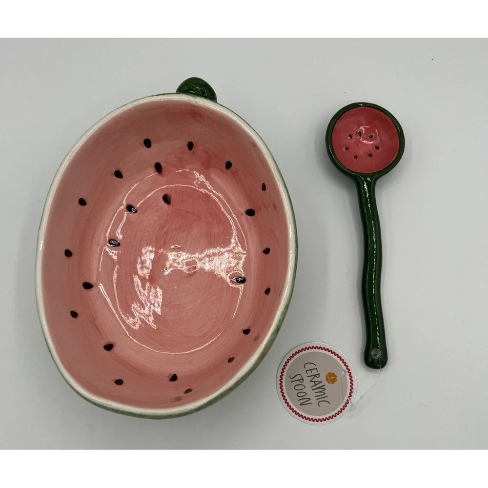 Target Bullseye Playground ~ Watermelon Ceramic Bowl and Spoon ~ Summer 2026